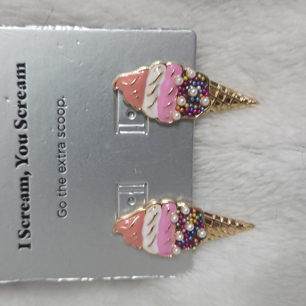 Baublebar Ice Cream Cone Earrings - Picture 2 of 3